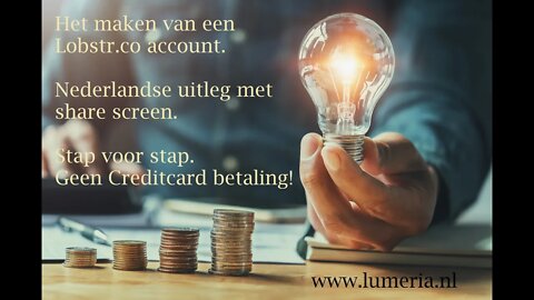 Lobstr account maken en betaling doen om XLM te krijgen.