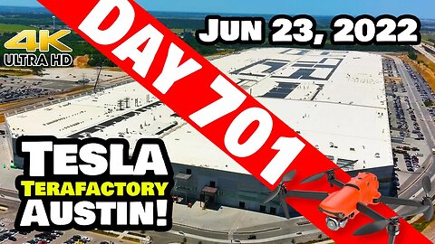 MORE CATHODE & SOLAR PROGRESS AT GIGA TEXAS! - Tesla Gigafactory Austin 4K Day 701 - 6/23/22 -Tesla