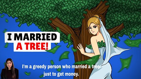 I'm a greedy person who married a tree just to get money.