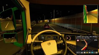 Eurotrucksimulator 2. Mit dem LKW durch Europa Auf der Pro Mod mit guter Musik.