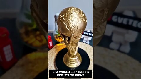 I 3D Printed a FIFA World Cup Trophy Replica #shorts #fifa #worldcup #giveityourbestshort