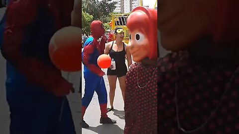 DANÇARINOS SUPER NINJAS DA CARRETA DA ALEGRIA FURACÃO, DANÇANDO FOFÃO, O MÁSKARA, BEN10 E PATATI