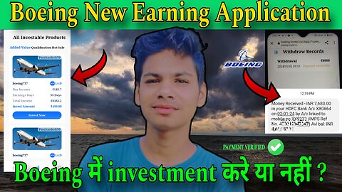 Boeing Earning App | Boeing App Se Paise Kaise Kamaye | Boeing App Withdrawal Proof