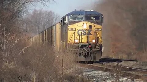 CSX B158 Empty Coke Express Train from Sterling Ohio December 8, 2023