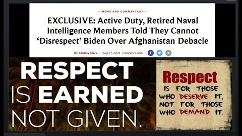 Censored: Active Duty, Retired Naval Intelligence Told They Cannot Disrespect Biden Over Afghanistan