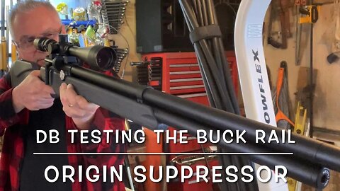 Testing the Buck Rail & DonnyFl adapter & suppressor, pretty significant decrease in muzzle report!