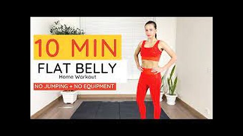 10 Minute Belly Home Workout (No Jumping + No Equipment)