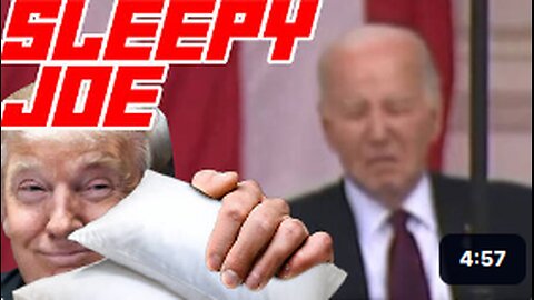 Idiot Joe Biden Falls Asleep During Memorial Day Event