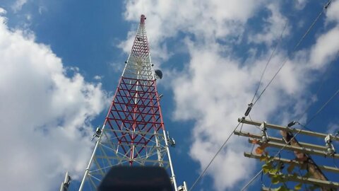 checking emf radiation massive cell tower downtown San Antonio