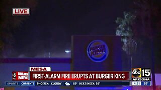 Mesa Burger King erupts in flames