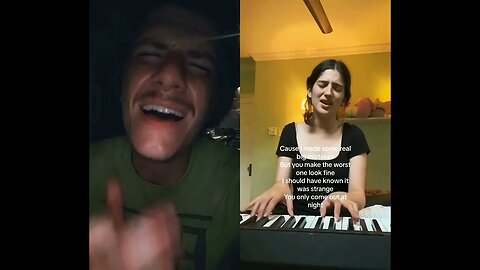 MADI TRASLER vampire duet Olivia Rodrigo X Mike Yeah piano cover #vampire #song #duet #harmony