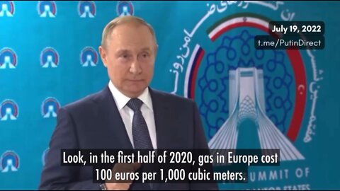 President Putin jokes about Europe’s obsession with "green-energy"