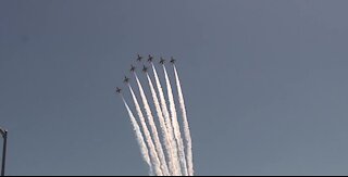 Thunderbirds fly over Las Vegas