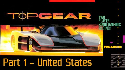 Top Gear [SNES] Gameplay Part 1 - United States