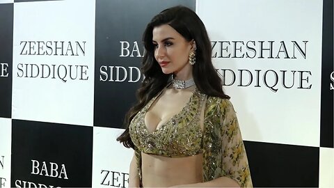 Arbaaz Khan GF Giorgia Andriani In Lehenga & Choli At Baba Siddique Iftar Party 2023