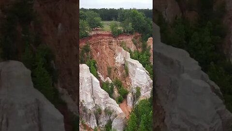 Flying over Providence Canyon State Park in southwest Georgia!