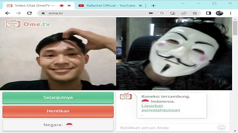 nge-prank orang menghilang Pakai Topeng Hacker Di Ome TV #23 - ome TV Internasional