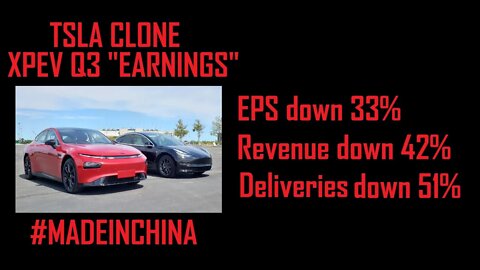 $TSLA CLONE $XPEV XPENG AUTO - GARBAGE EARNINGS UP 45%? - SHORTS WILL PRINT! Join the Discord.