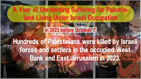 NEWS UPDATE: 2023 Crisis in the Occupied Territories: Escalating Violence and Rising Death Toll"