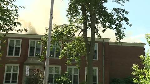 RAW: Fire at Shaker Heights elementary school