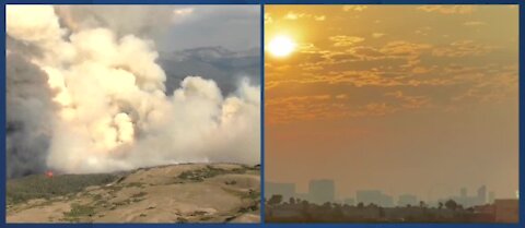 Wildfire smoke from California in Las Vegas