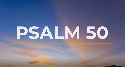 🥰Today's Psalm✅Audio Bible 👉 Psalm 50