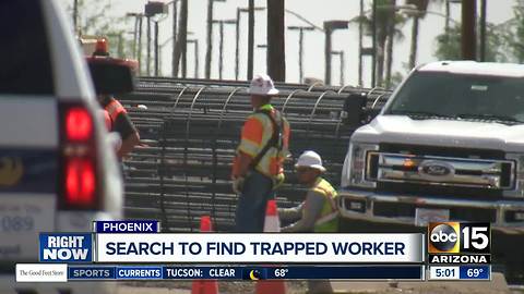 Crews continue search for trapped worker in Phoenix