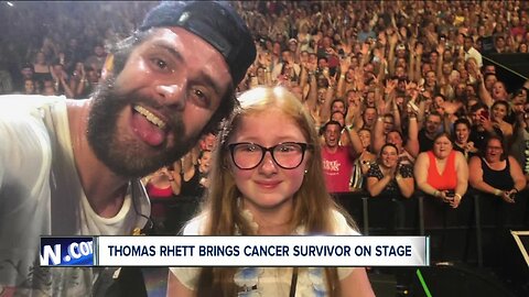 Thomas Rhett brings 11-year-old cancer survivor on stage at Darien Lake