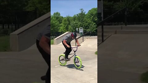 TAIL WHIP ON TENNIS BALL BIKE TIRES🤯🎾 #short