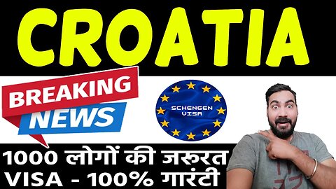 BREAKING NEWS CROATIA WORK PERMIT VISA 2023 CROATIA WORK VISA FOR INDIANS IN CROATIA VISA A2ZSERVICE