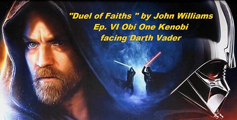 EP VI Obi One Kenobi lightsaber fight with Darth Vader