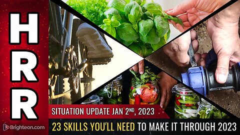 Situation Update, Jan 2, 2023 - 23 SKILLS you'll need to make it through 2023