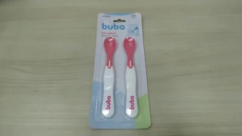 Kit Colheres Termossensivel Buba Baby 11750 Rosa Menina