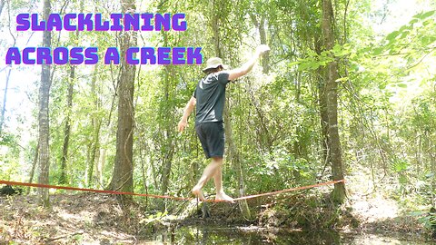 Slackline over water (I fall in)