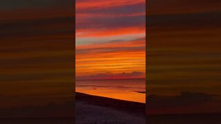 Clouds in the distance during a sunset