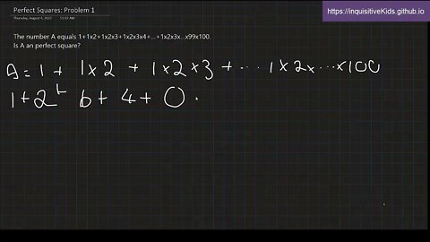 6th Grade Perfect Squares: Problem 1