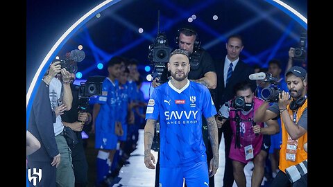 Neymar jr unveiling ceremony in Al Hilal _first look in Saudi league 2023