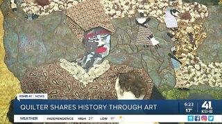 Quilter shares history through art