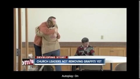 Graffiti, including swastika, found painted on Indiana church