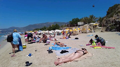 Cleopatra Beach Alanya Turkey 2023 4K.