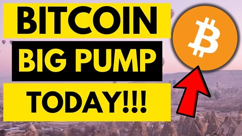 BITCOIN BIG PUMP TODAY!!!! BTC Price Prediction Today