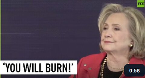 ‘War criminal!’ | Hillary Clinton heckled during speech