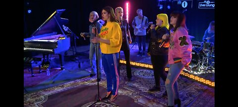 Dua Lipa performs bonus track IDGAF for the BBC Radio 1 Live Lounge in LA