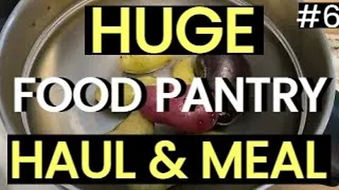 Food Pantry Haul & Food Bank Haul BLESSINGS! Frugal Living Vlog With Awesome Food Pantry Meals ENJOY