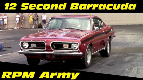 12 Second Plymouth Barracuda Drag Racing