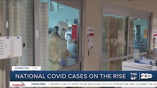 Health officials sounding the alarm over recent rise in national COVID-19 cases