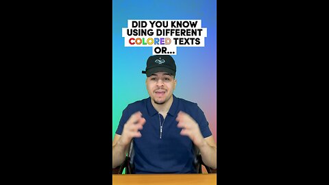 Use COLOR PSYCHOLOGY in your VIDEOS!