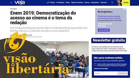 A redação que o Enem não quer que você escreva... | Visão Libertária - 04/11/19 | ANCAPSU