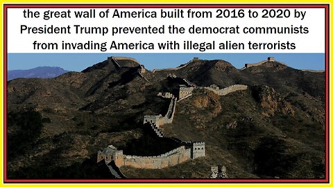 the great wall of America built from 2016 to 2020 by President Trump