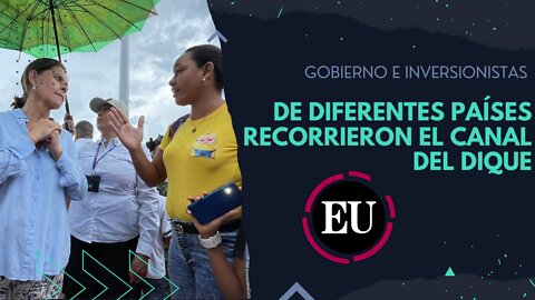 Gobierno e inversionistas de diferentes países recorrieron el canal del Dique